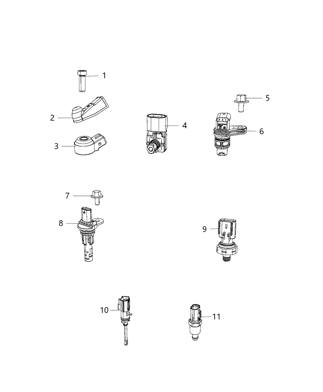 Mopar 68352976AB Shield Sensor