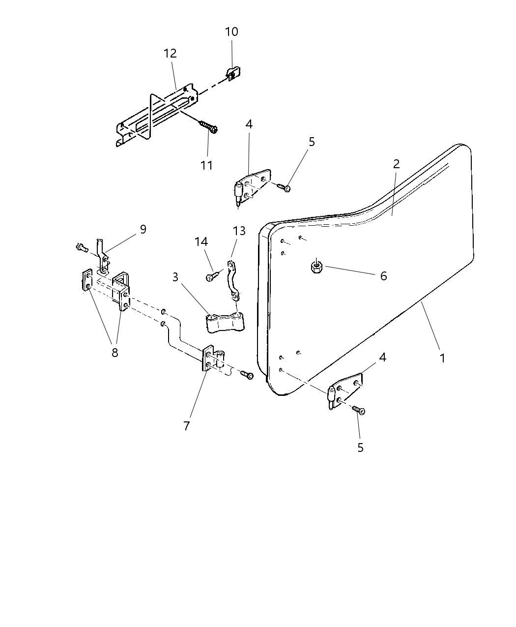 Mopar 55175849AB Bracket Grab Handle
