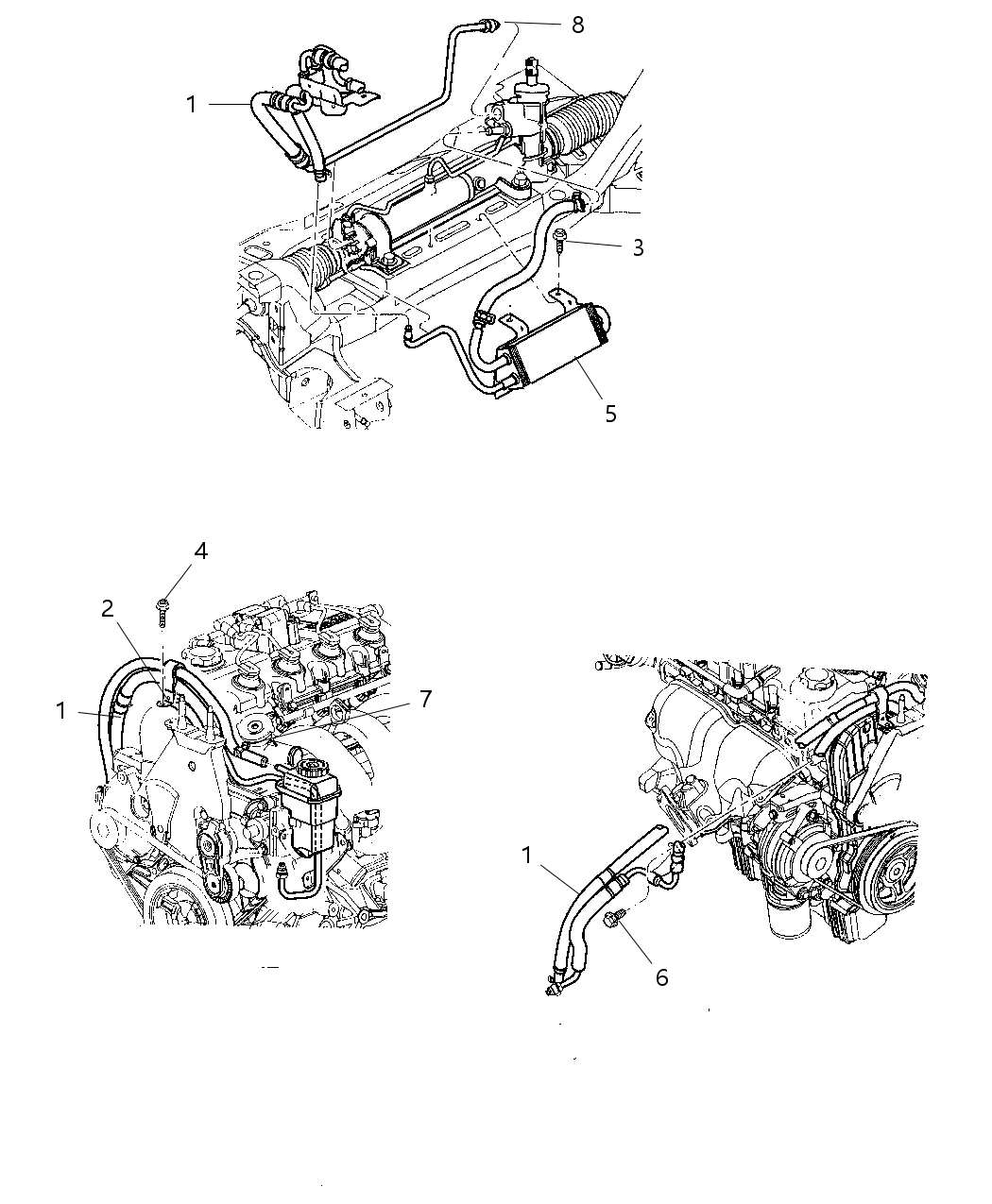 Mopar 5272278AF Hose Assembly Power Steering Pressure And Return