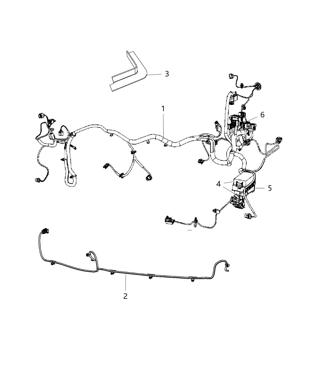 Mopar 68224769AA Trough Wiring