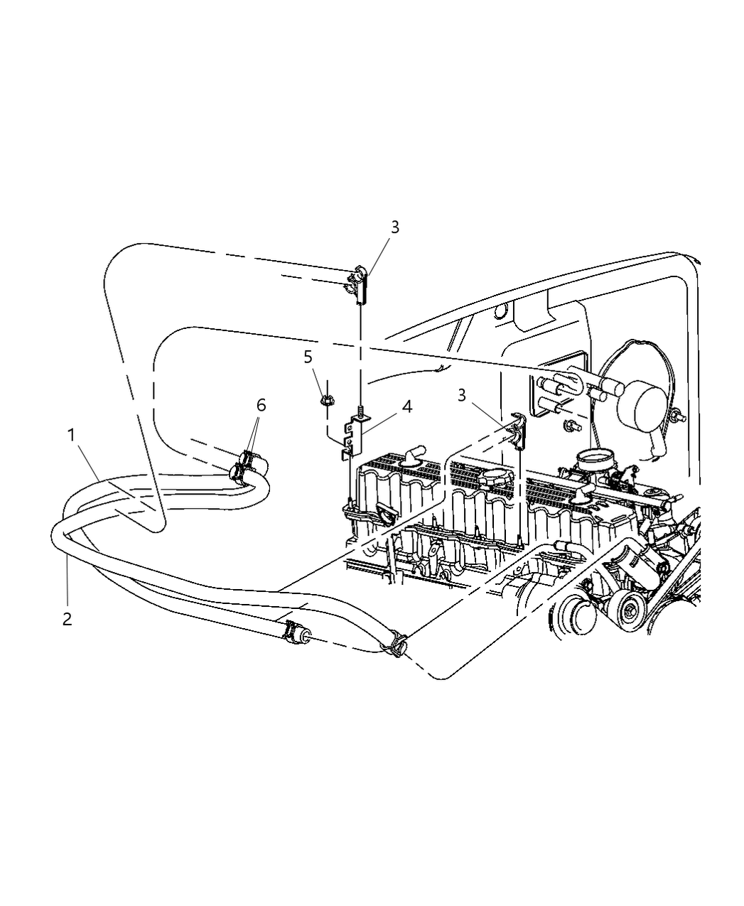 Mopar 55037293AB Bracket Hose