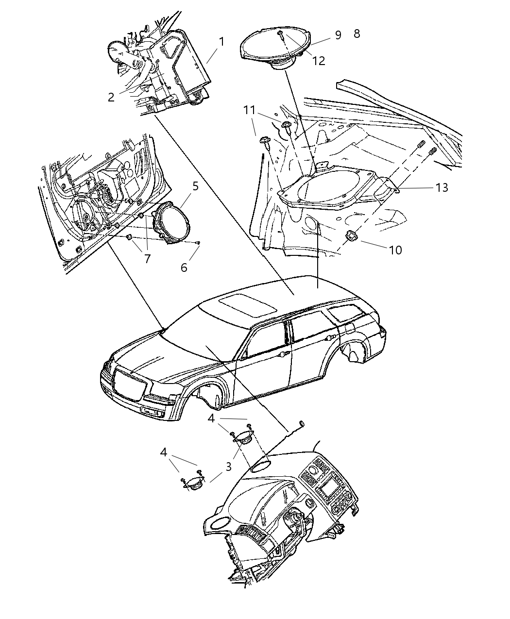 Mopar 5059073AH Amplifier Radio