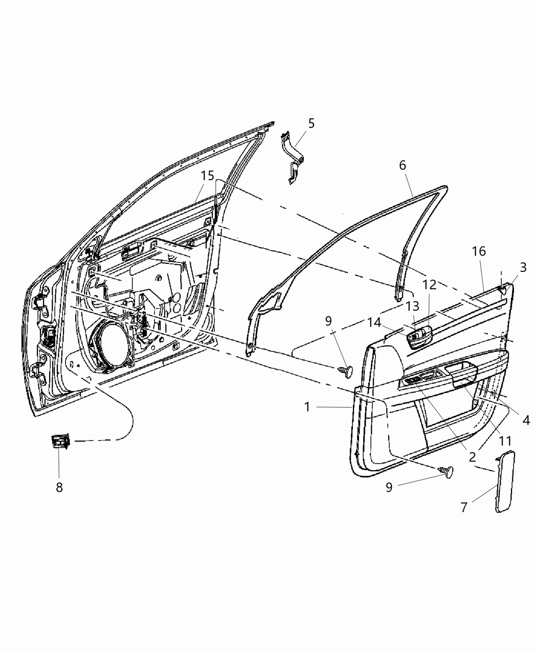 Mopar 68042198AA Handle Door Pull
