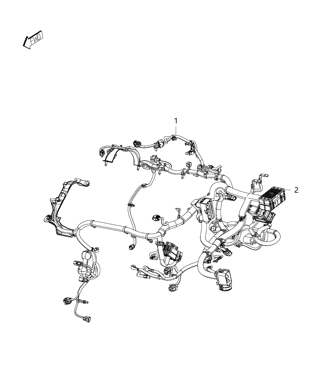Mopar 68303208AA Clip Wiring