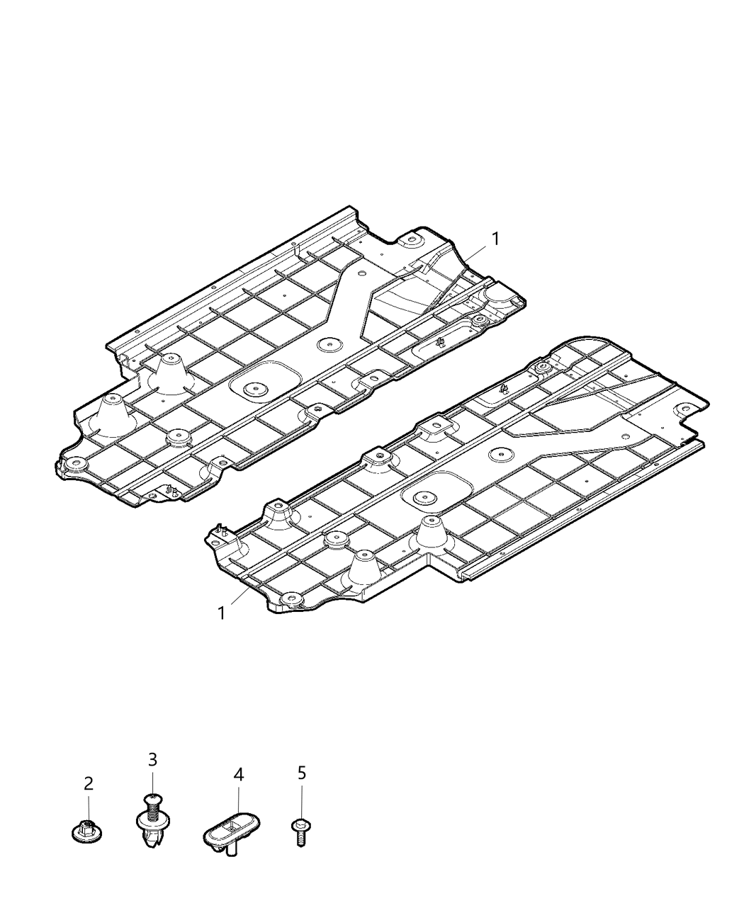Mopar 68266849AA Shield Floor Pan