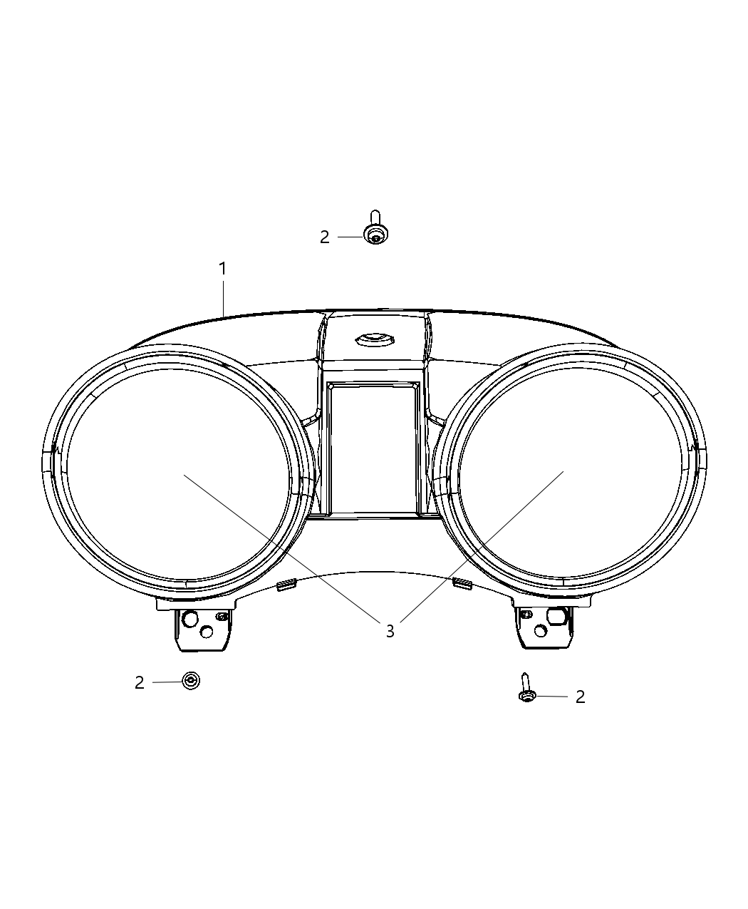 Mopar 68079688AA Cluster Lens