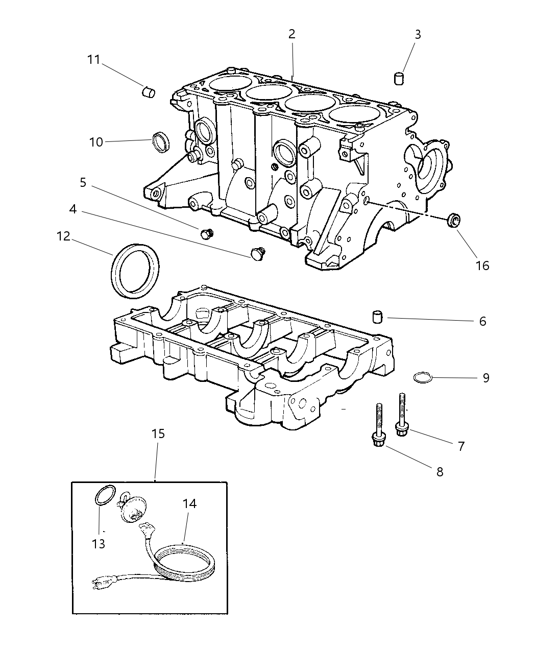 Mopar 4798967AB Overhaul Gasket Set, Lower