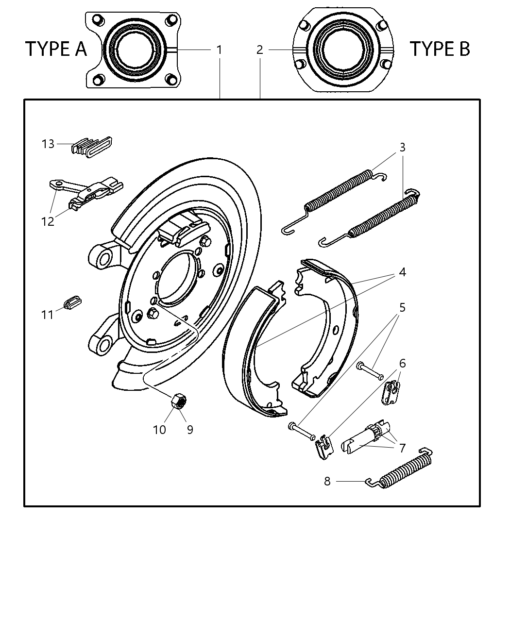 Mopar 5106004AB Adapter Parking Brake