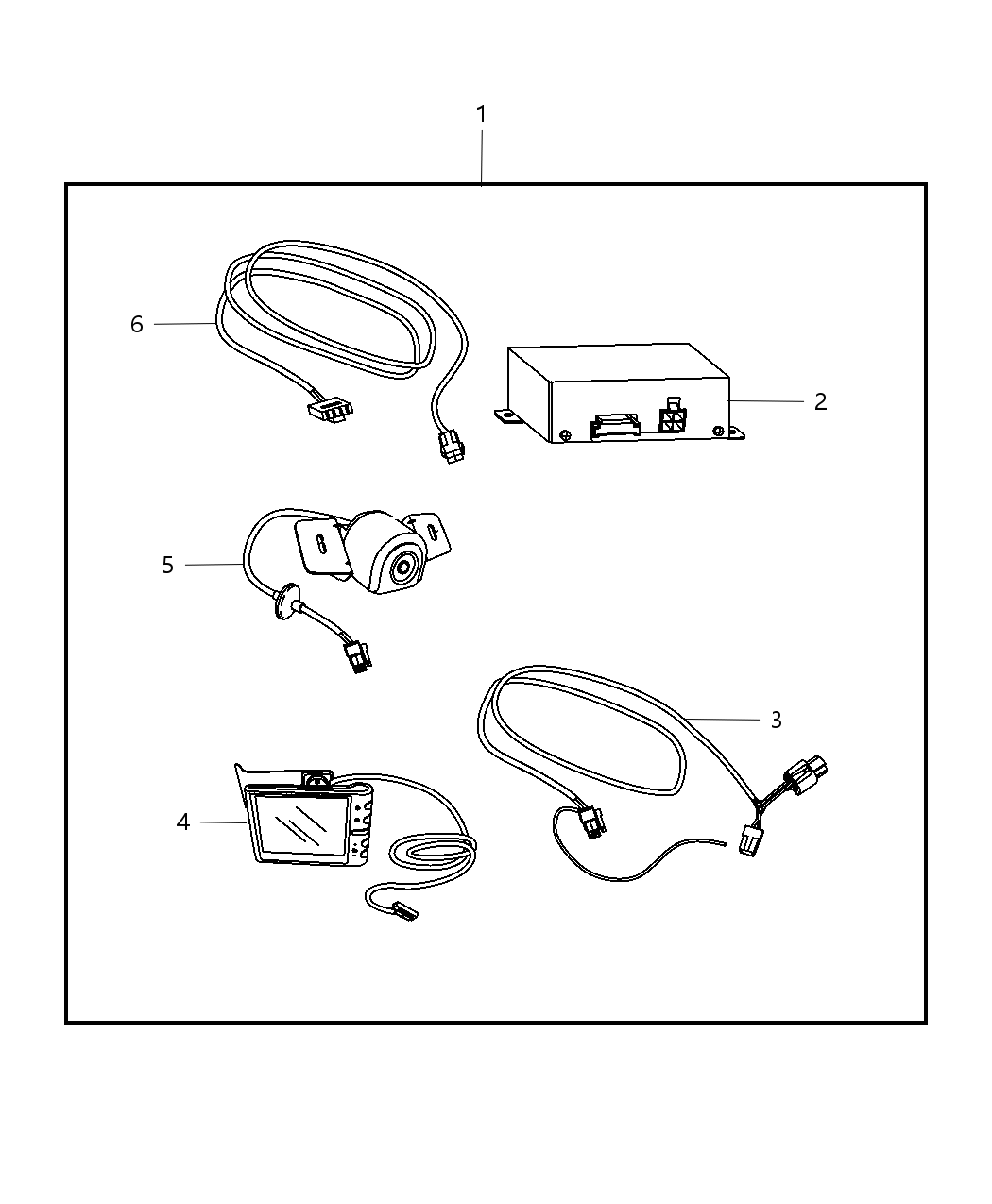 Mopar 82210145 Camera Kit Back Up
