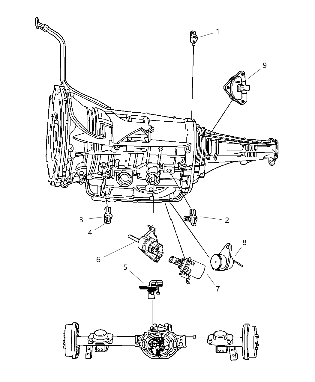 Mopar 68049683AA Sensor Transmission Range