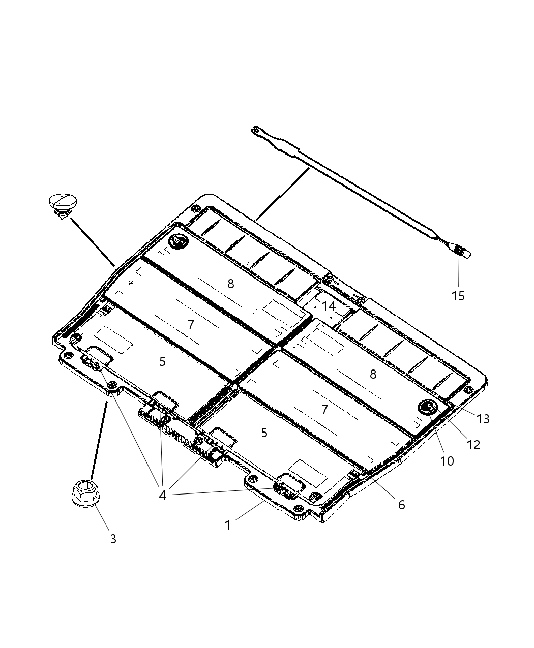 Mopar 1DJ80ZJ8AB Door Load Floor
