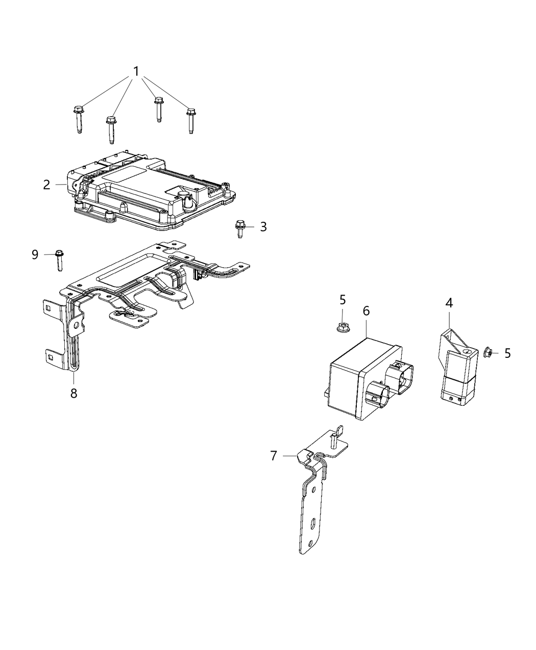 Mopar 68286590AB Bracket Module