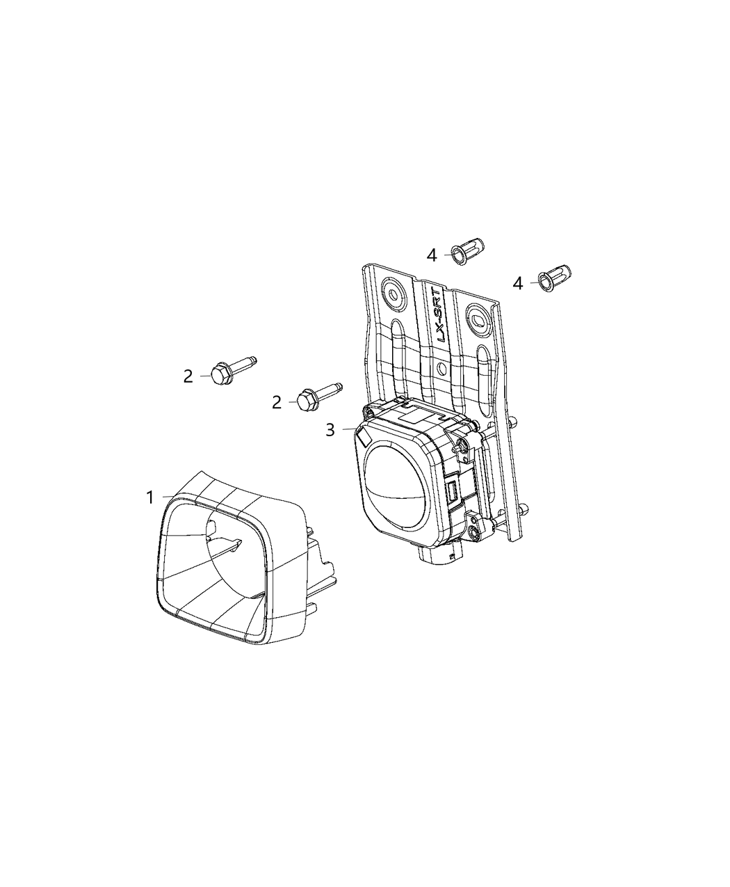 Mopar 4672582AA Sensor And Bracket Adaptive Speed Control Module