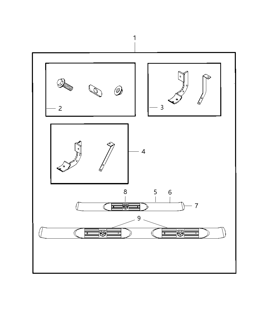 Mopar 5183065AB Step Left Side, Driver Side