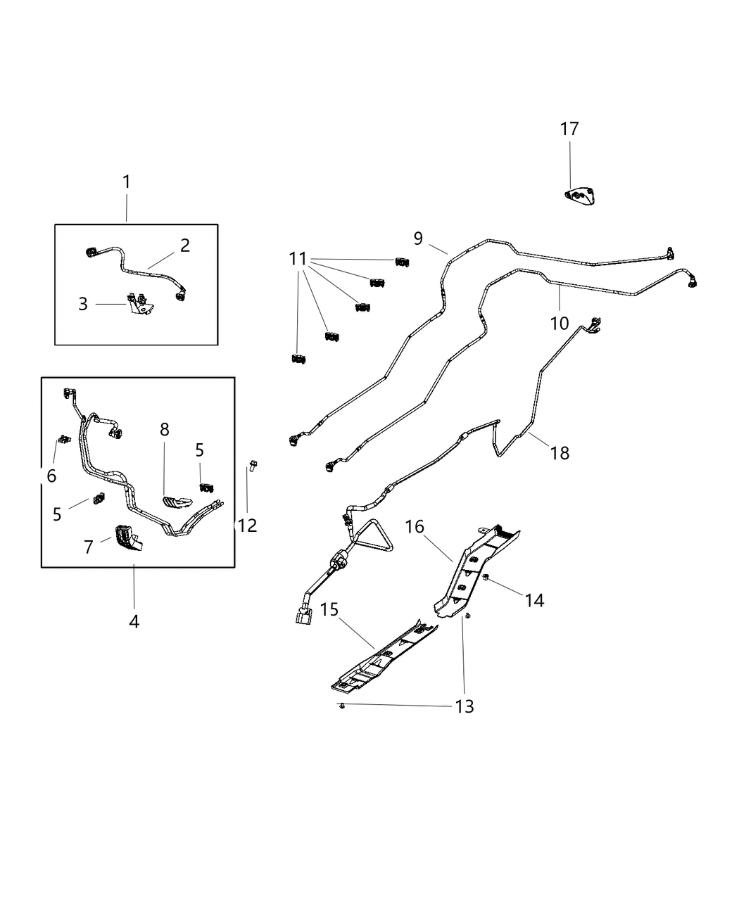 Mopar 68236477AA Clip 2 Way Fuel Tube
