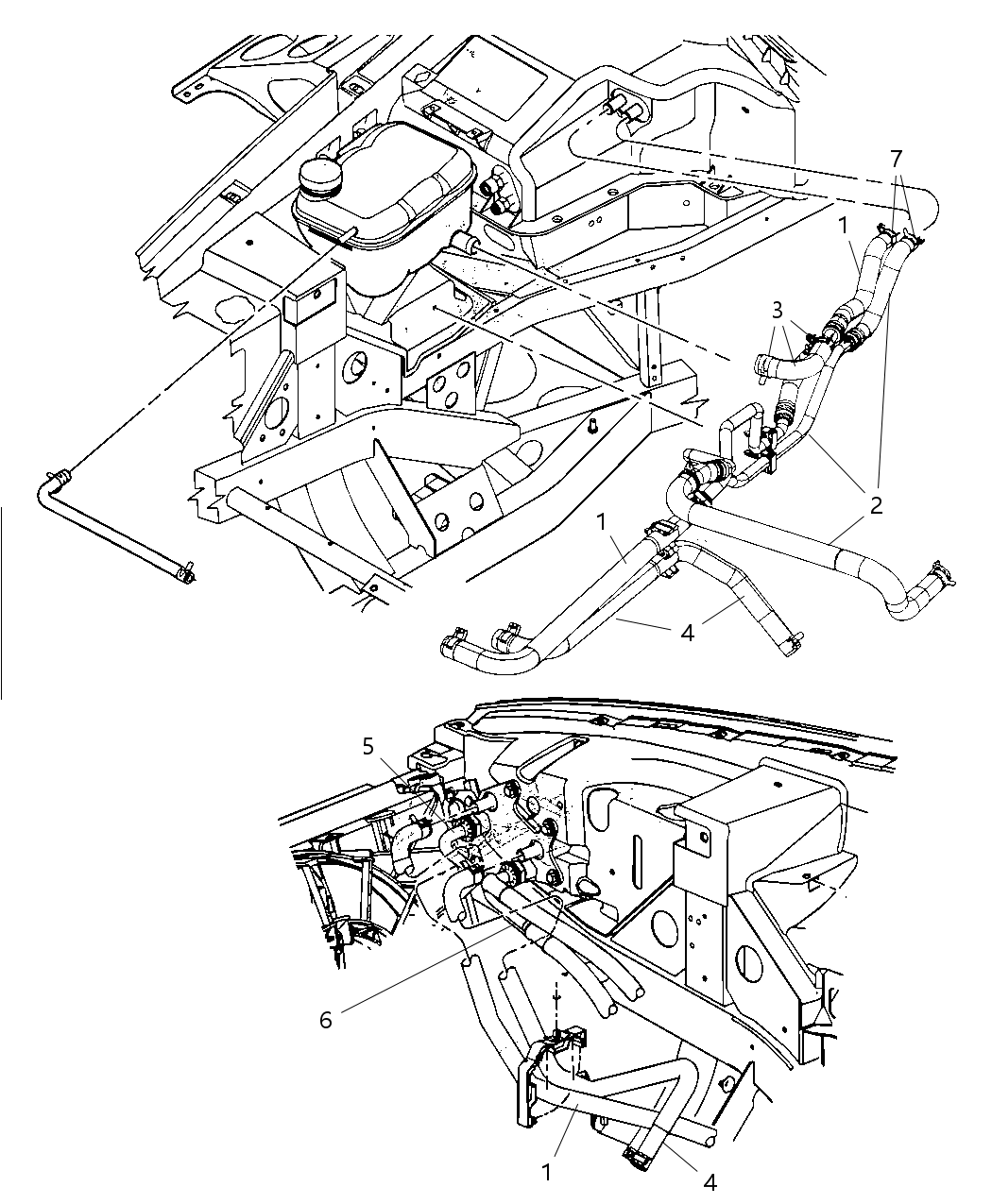 Mopar 5030628AD Hose Heater Return