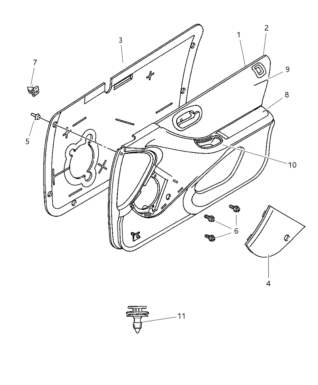 Mopar JD46RJL Speaker Cover