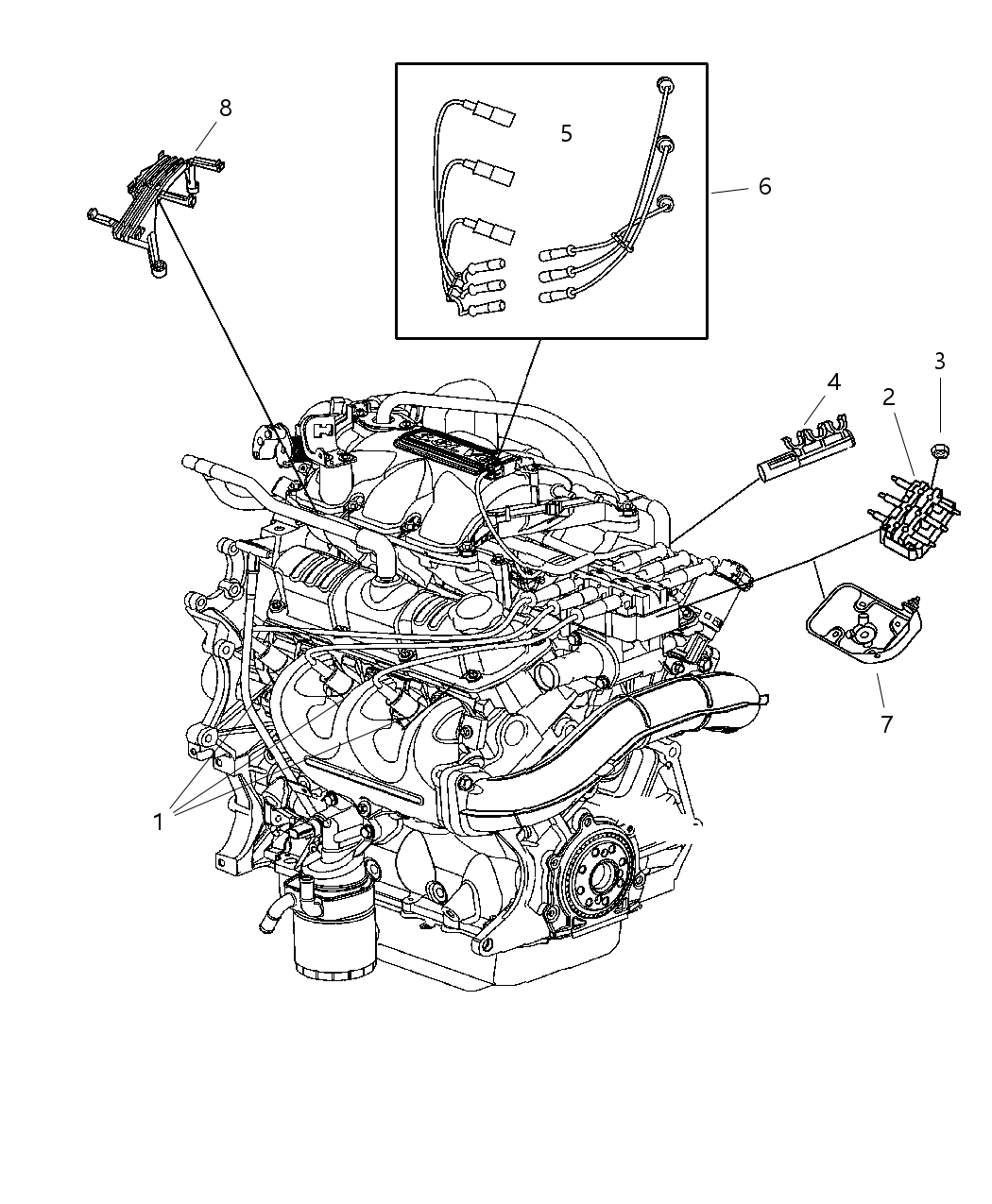 Mopar 4686740AB Ignition Cable