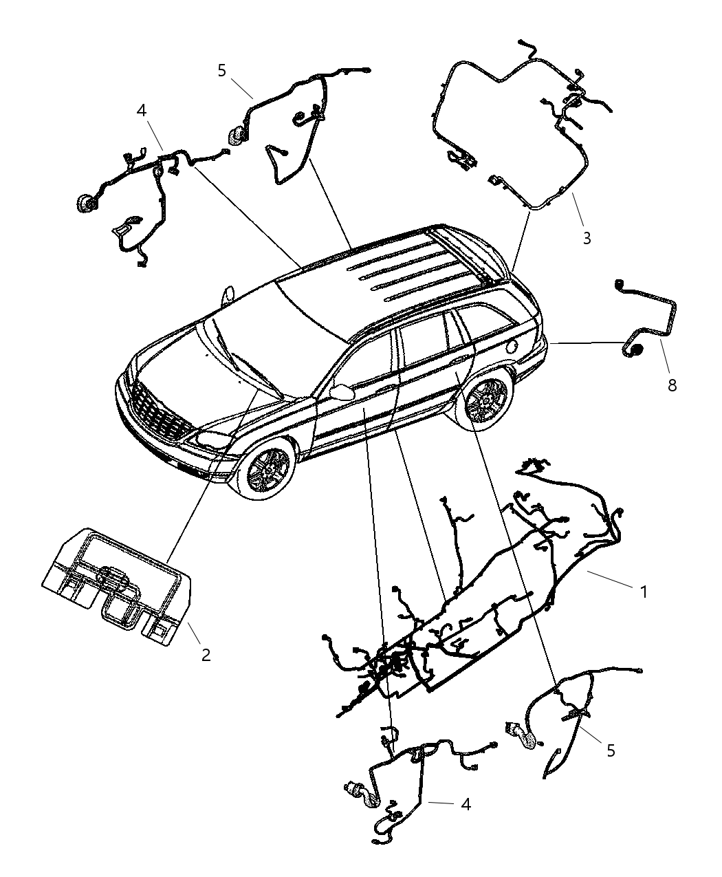 Mopar 4868568AA Wiring Console