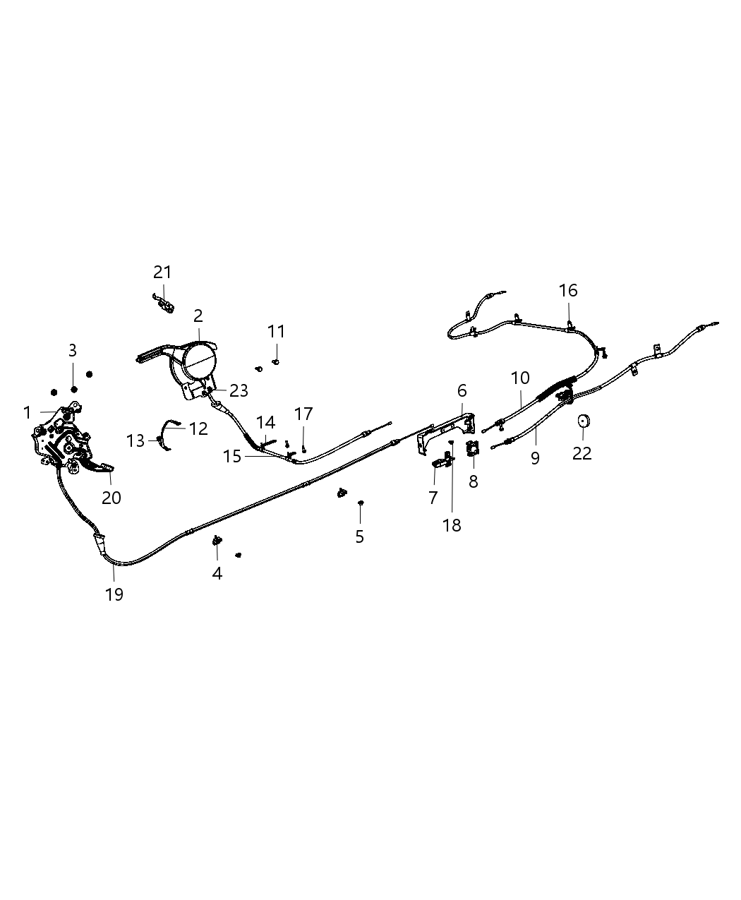 Mopar 1TD36DX9AC Lever Parking Brake
