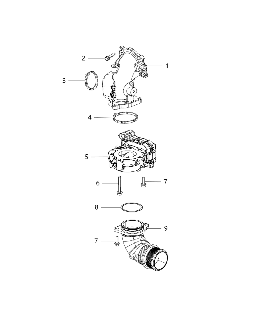 Mopar 68418035AA Bolt Hexagon Head M6