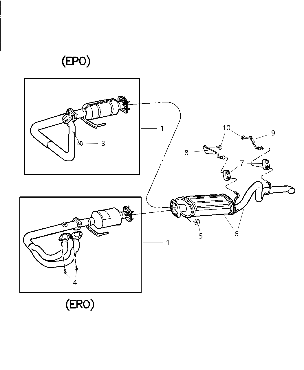 Mopar 52101173AA Resonator Exhaust