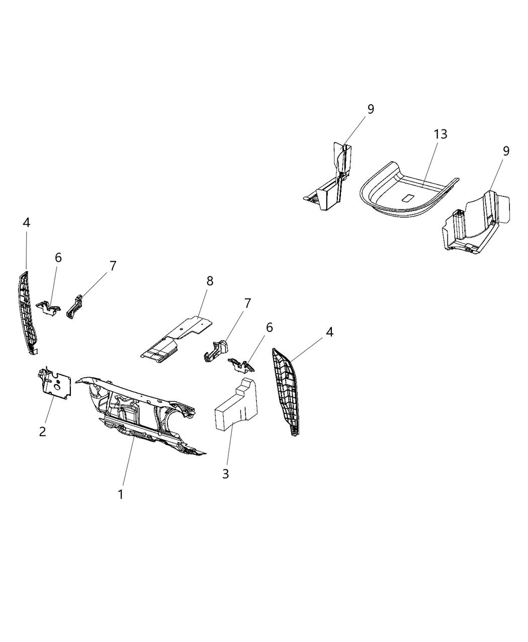 Mopar 68228414AA Silencer Dash Panel Patch Panel