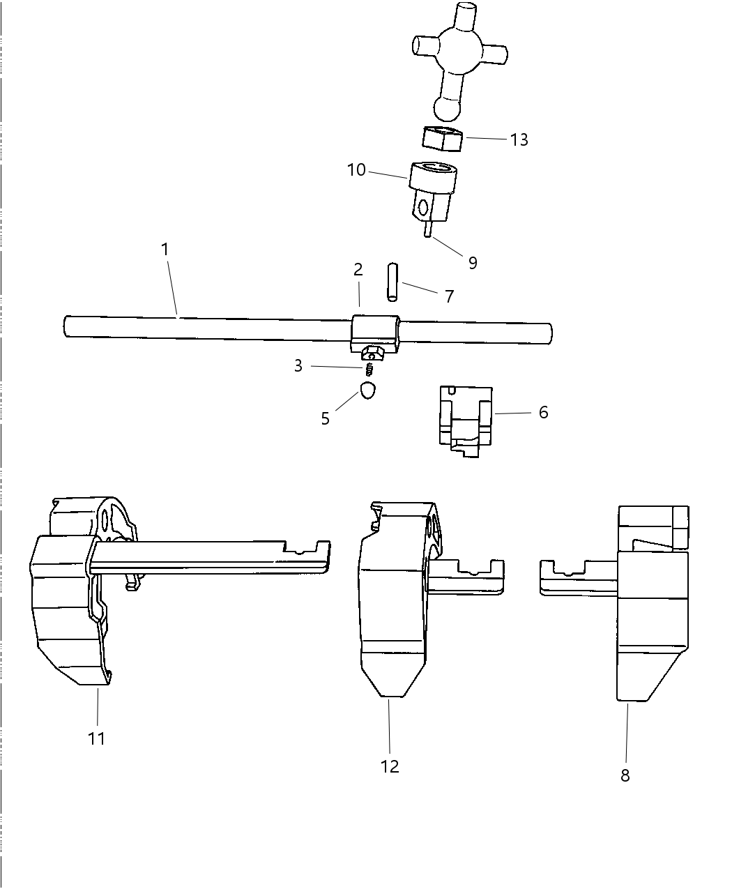 Mopar 5014502AA Shaft Selector