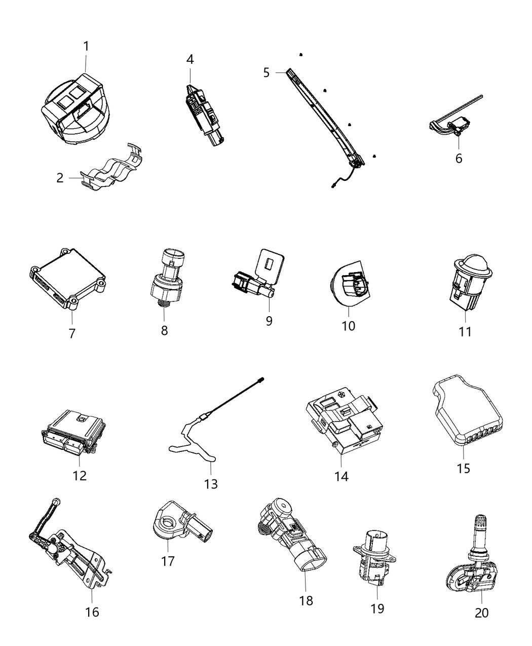 Mopar 68158564AC Sensor Headlamp