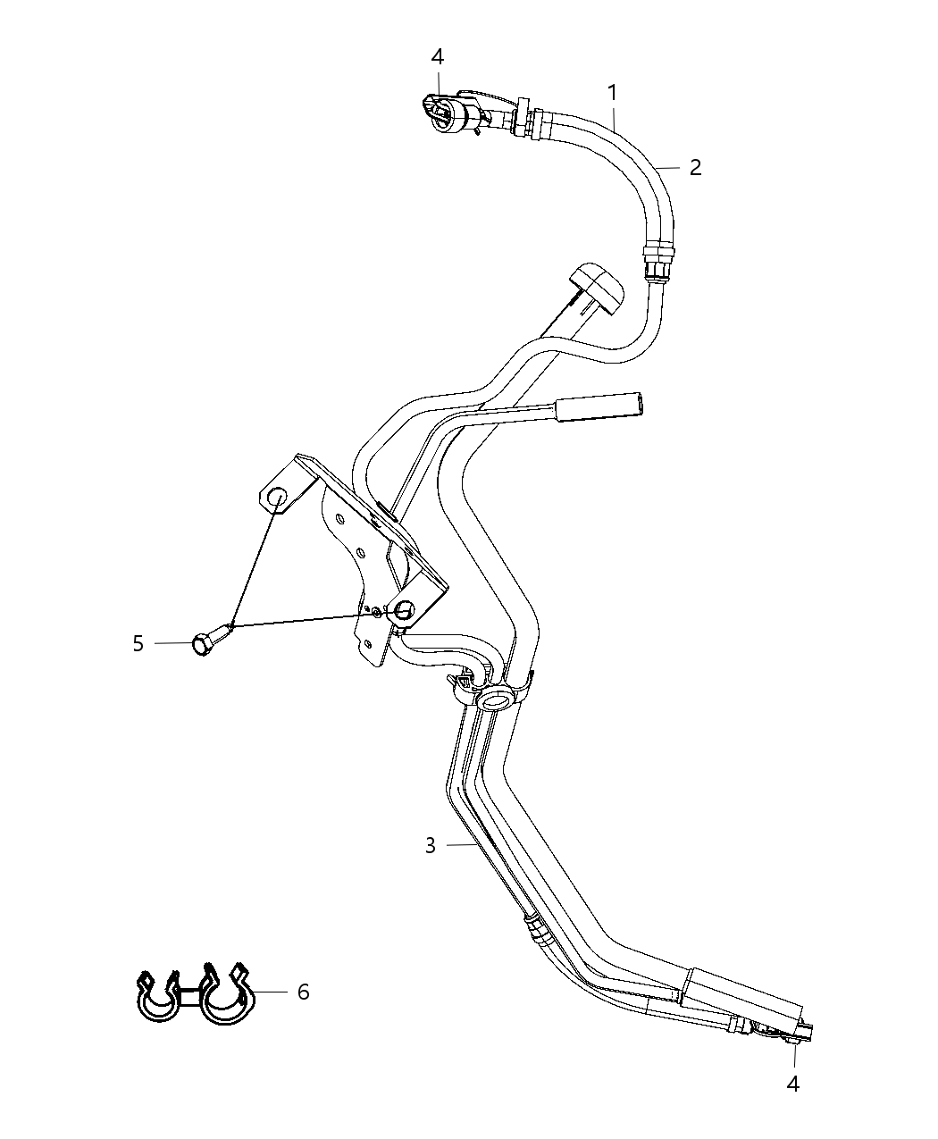 Mopar 55366643AI Bundle Fuel Supply And Return