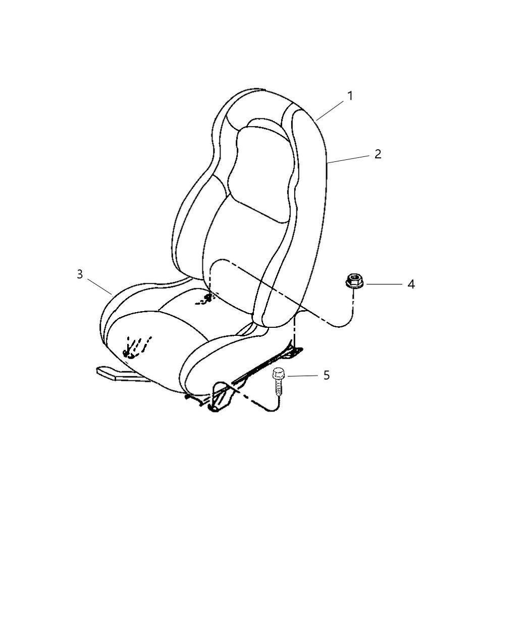 Mopar 5093206AA Track Seat Adjuster