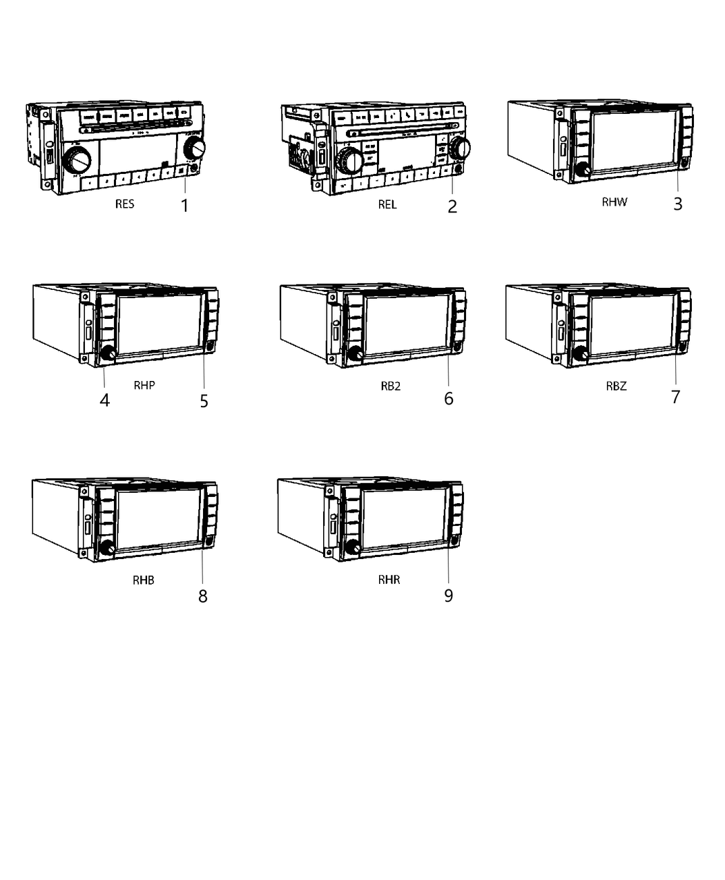 Mopar 5091202AB Radio Multi Media