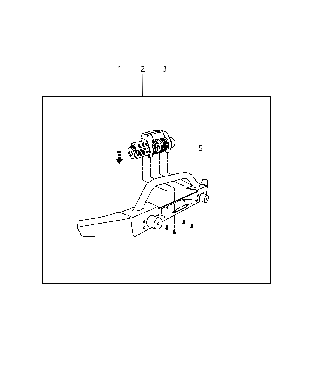 Mopar 82209325AB Winch Kit Power - Bumper Mounted