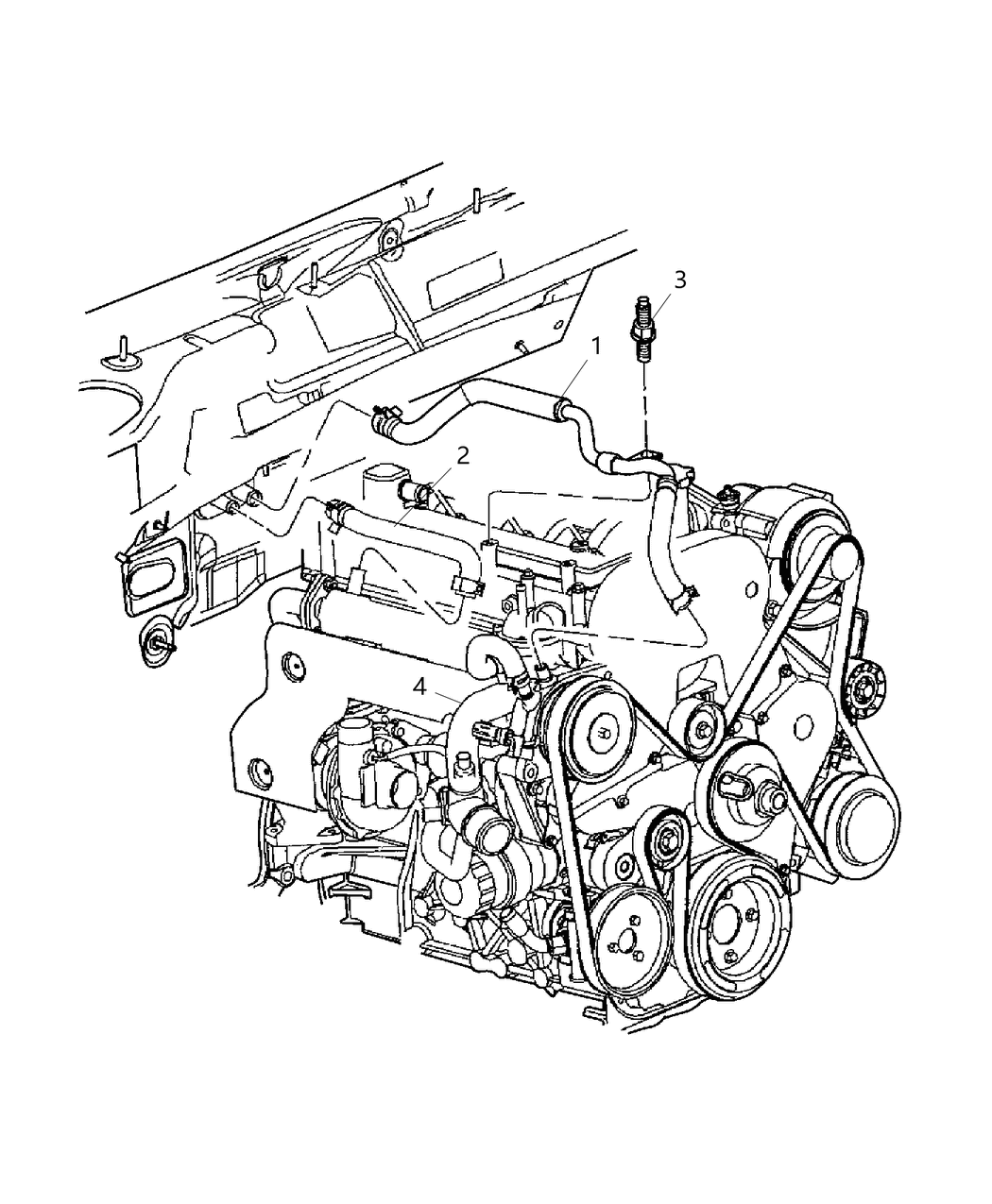 Mopar 55038332AA Hose Heater Supply