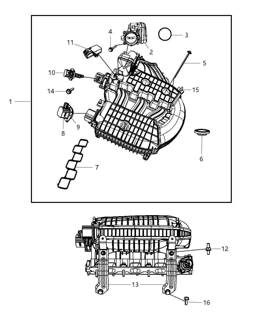 Mopar 4593657AA Bracket Intake Manifold