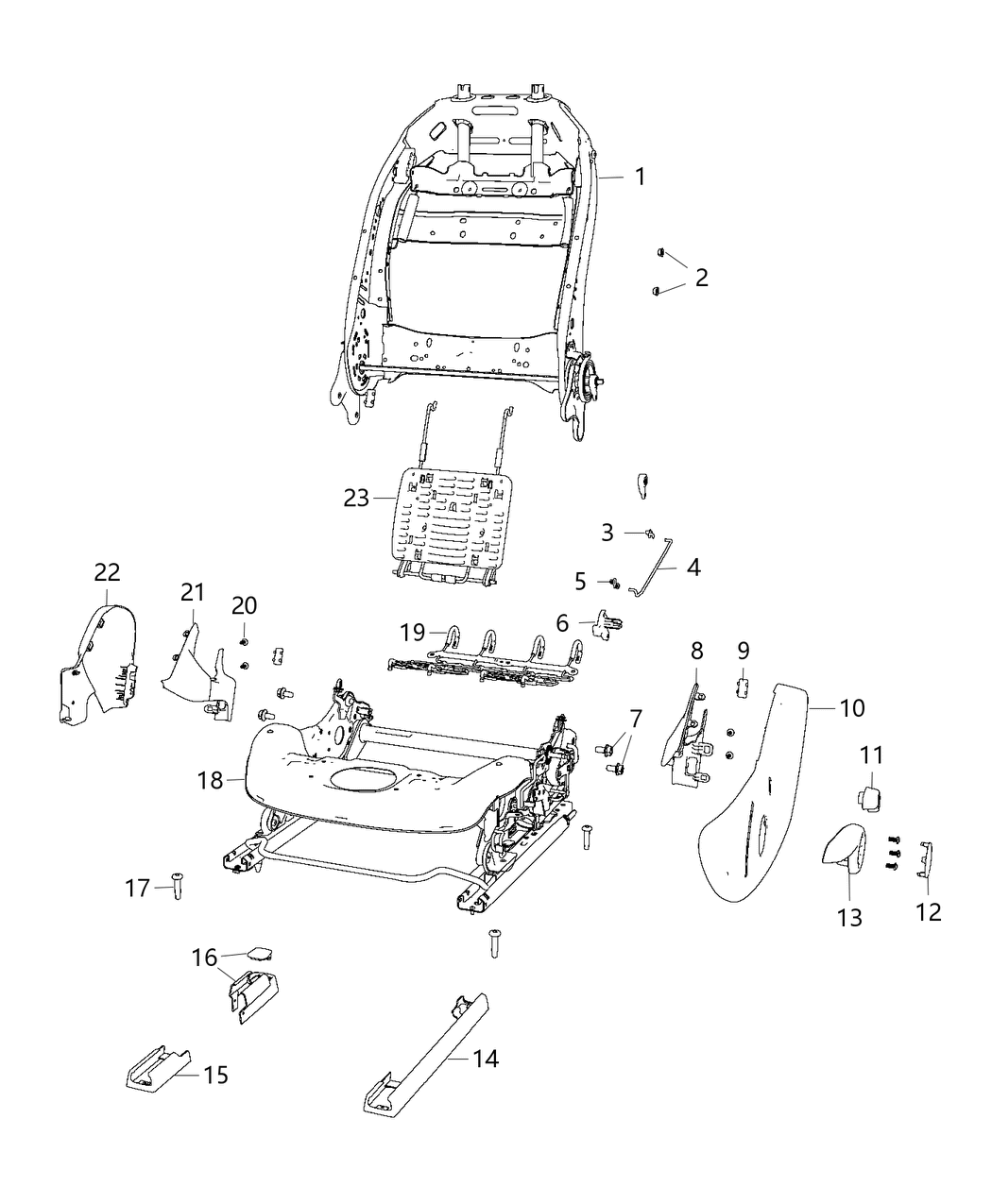 Mopar 68322878AA Bushing Seat Recliner Link