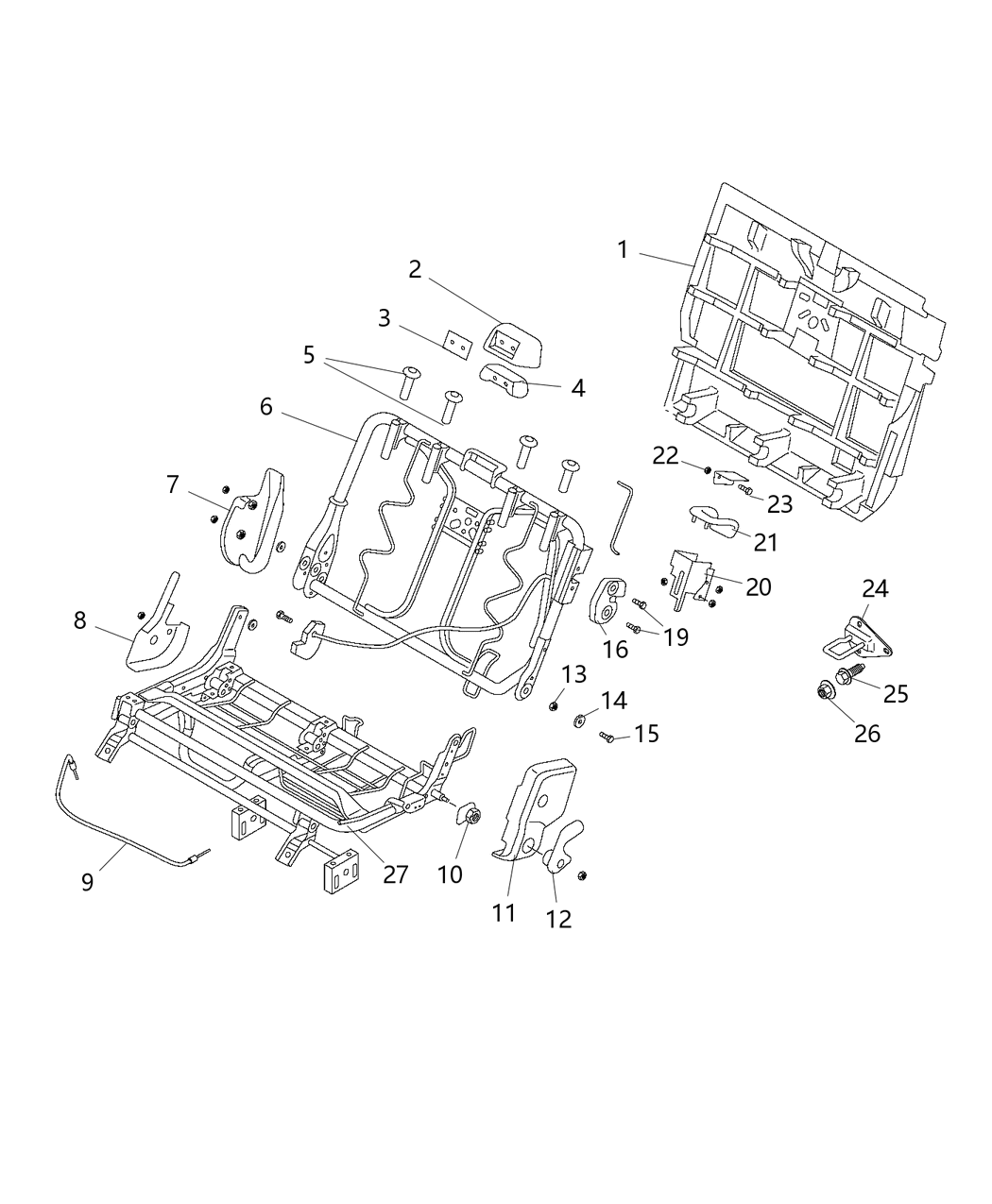 Mopar 68275770AA Bracket Seat