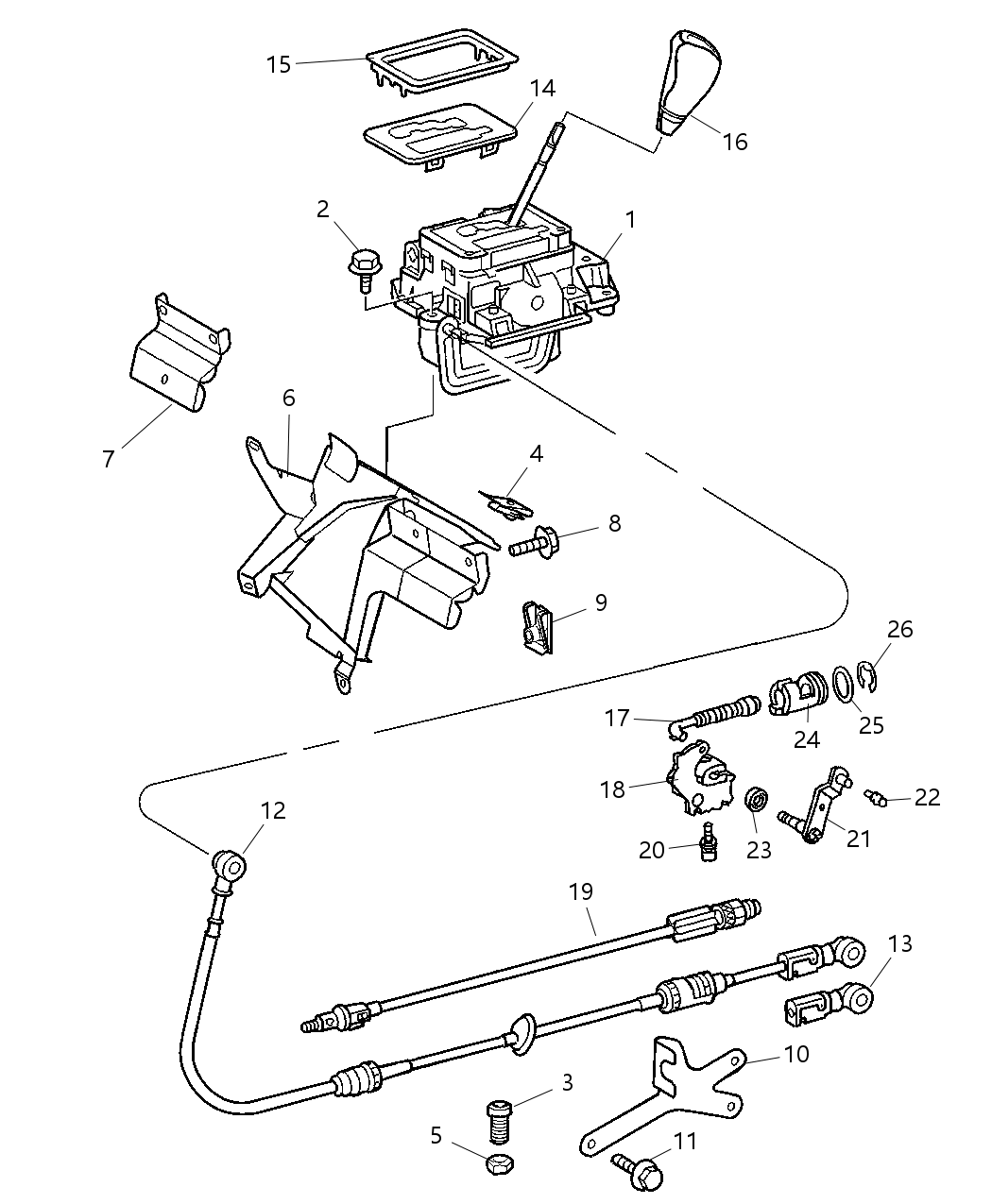 Mopar YN85PXBAA Bezel Gear Selector
