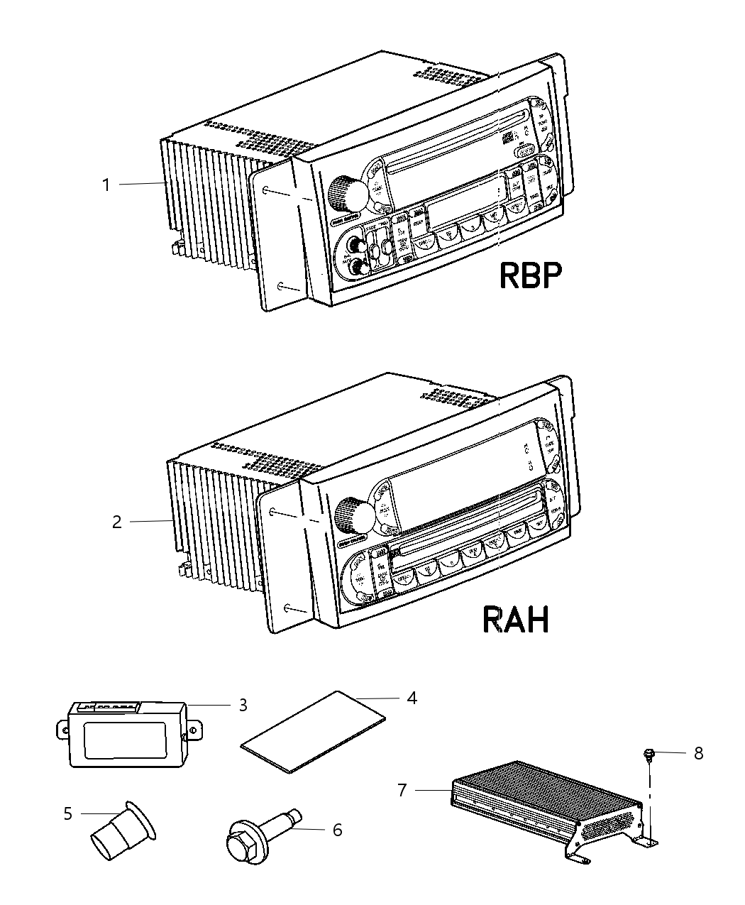 Mopar 4868958AA Cable Satellite Radio