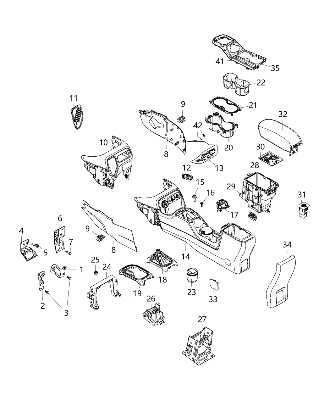 Mopar 6VC24LR5AA Boot Gearshift