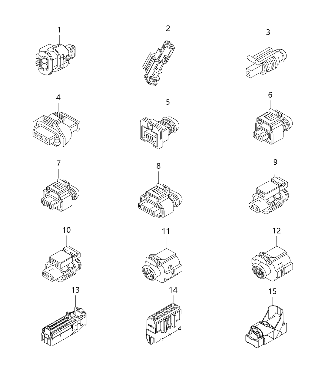 Mopar 68122933AA Connector Electrical Phase Sensor