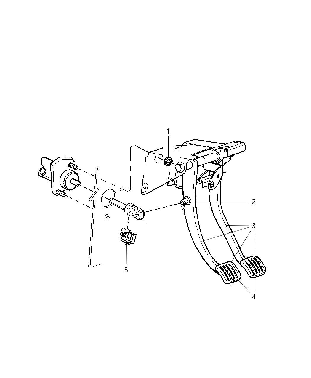 Mopar 52128398AA Pedal Brake And Clutch