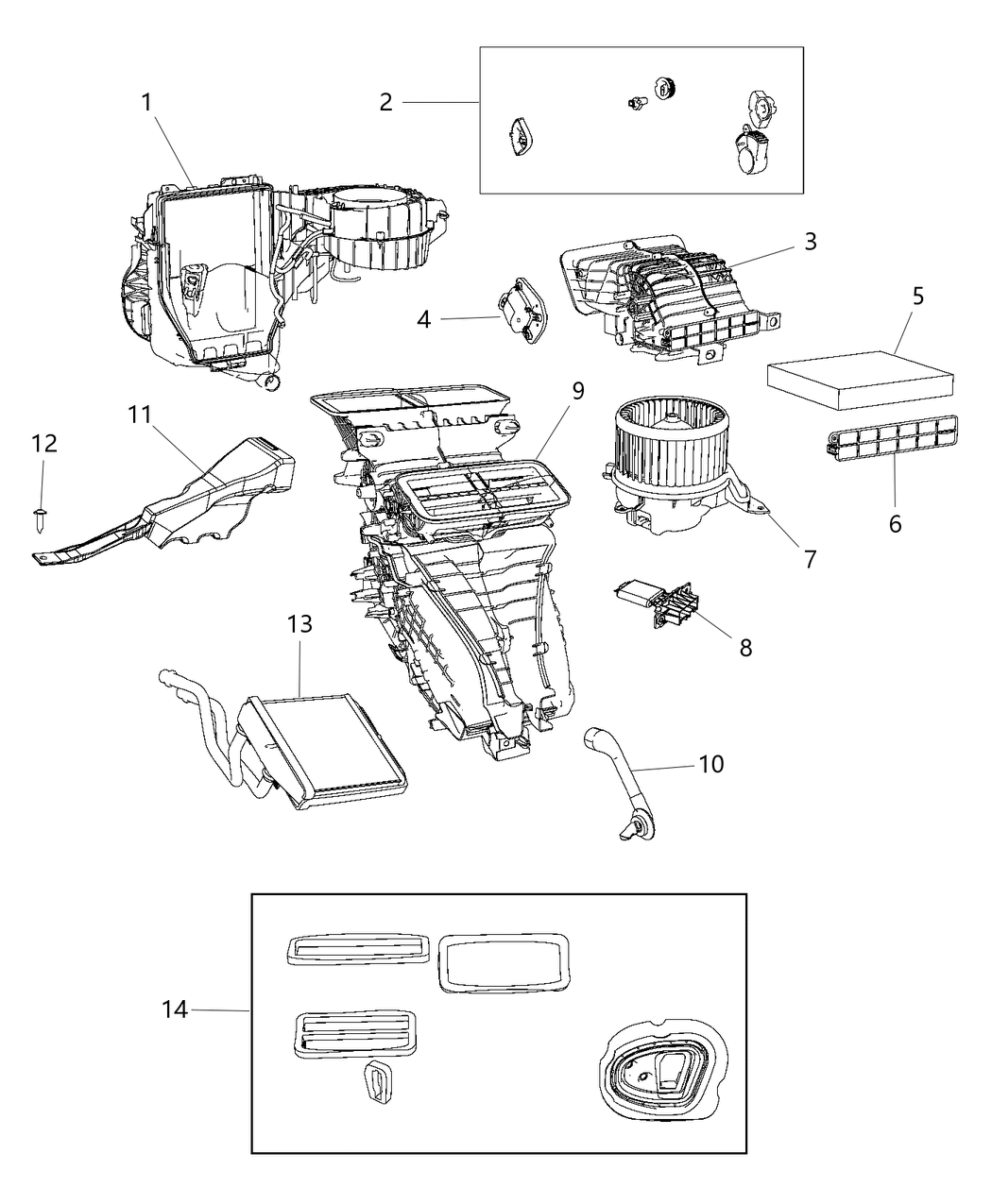 Mopar 68241595AA Door Filter Access A/C And Heater Unit
