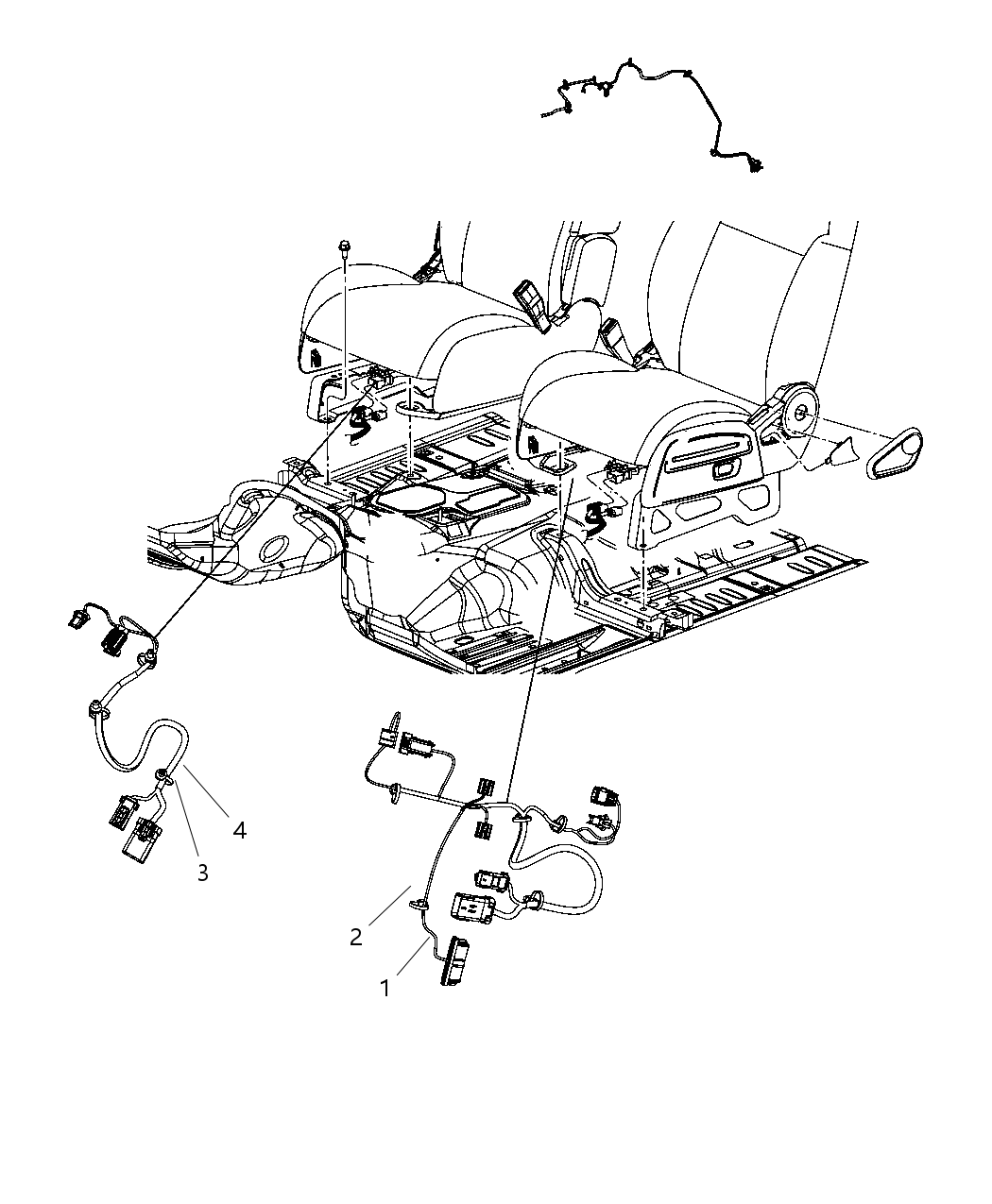 Mopar 68088145AA Wiring Power Seat