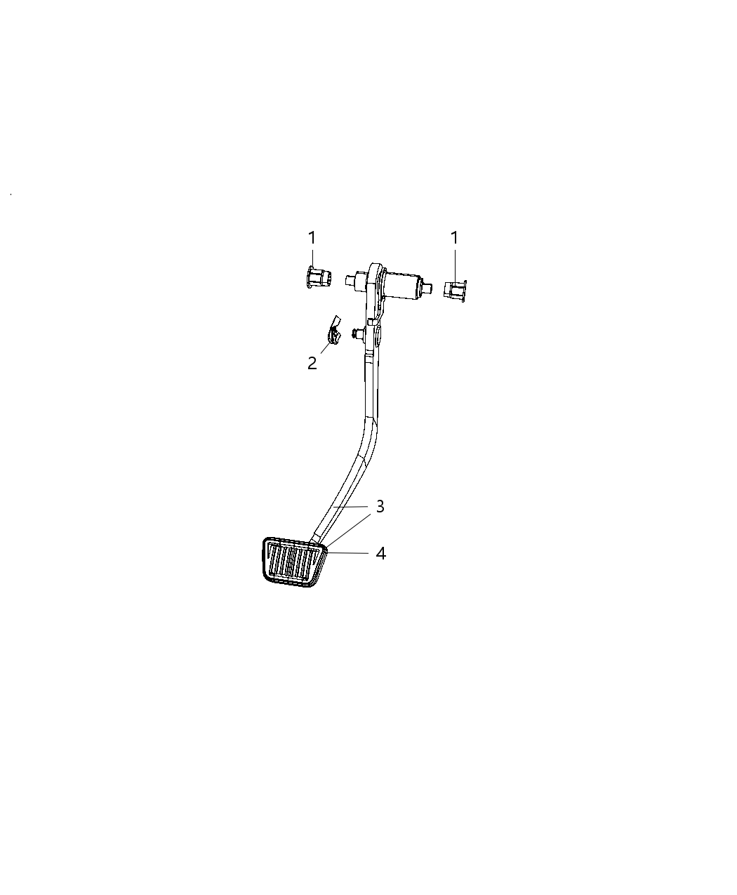 Mopar 52128957AA Pedal Clutch