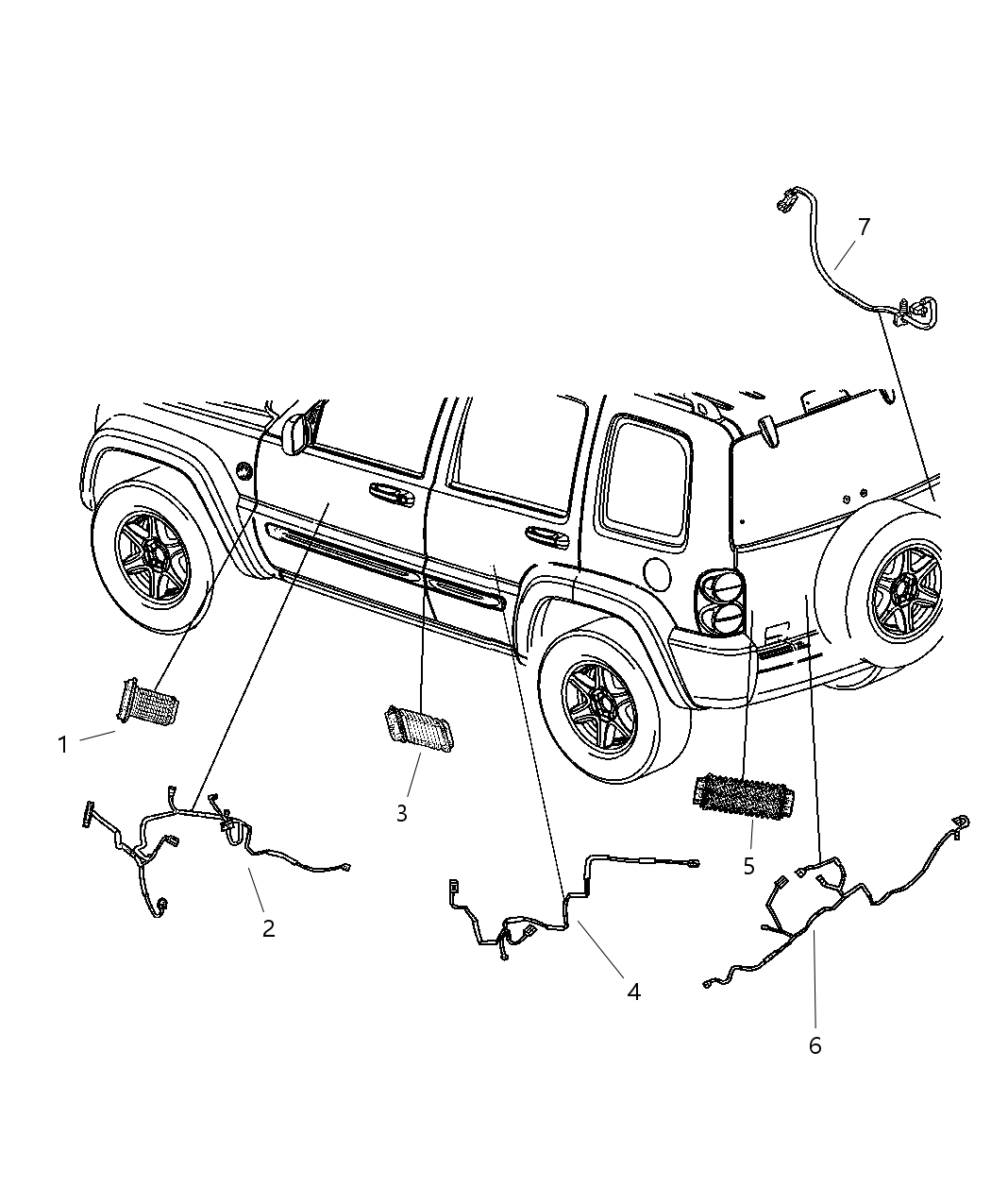 Mopar 56050721AE Wiring Front Door