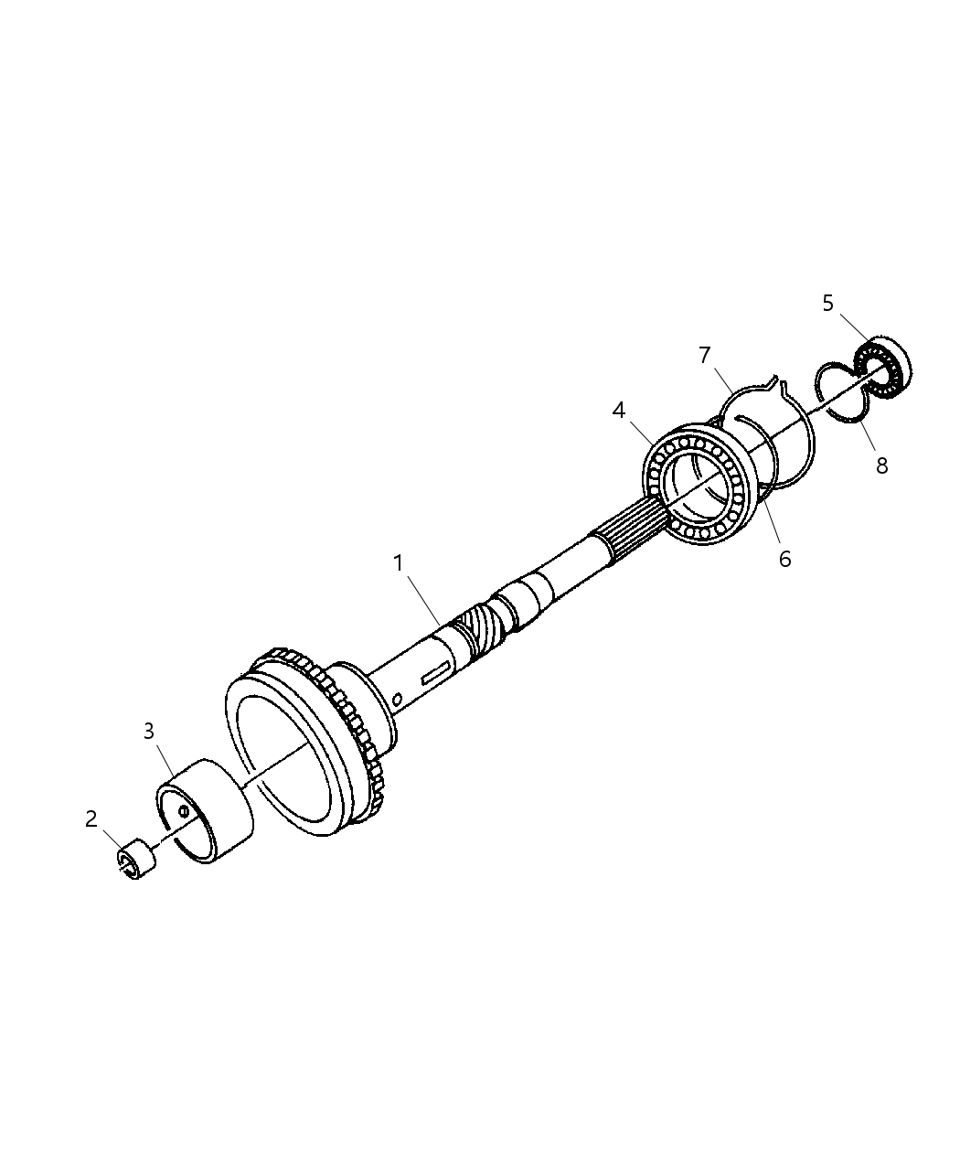Mopar 5019598AA Shaft Output