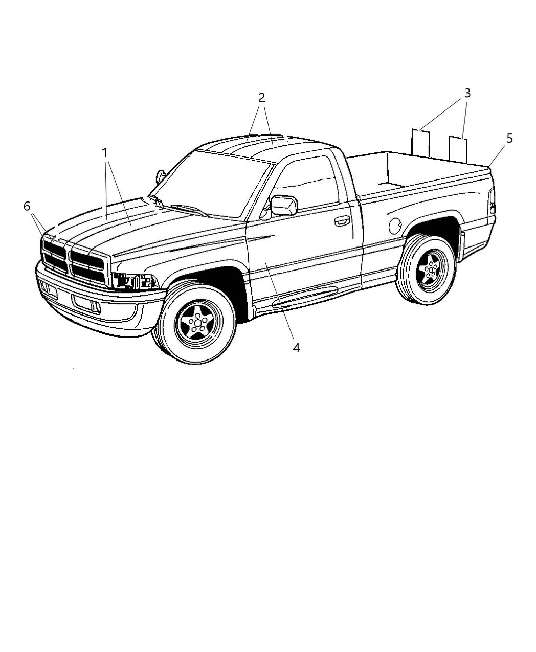 Mopar 5FY49CA1AA Decal Front Door