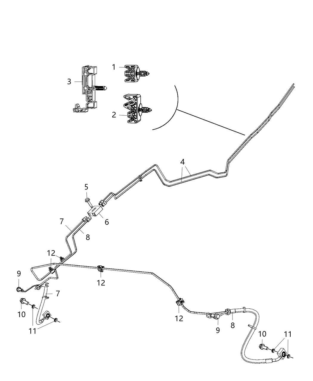 Mopar 68307838AB Tube Brake