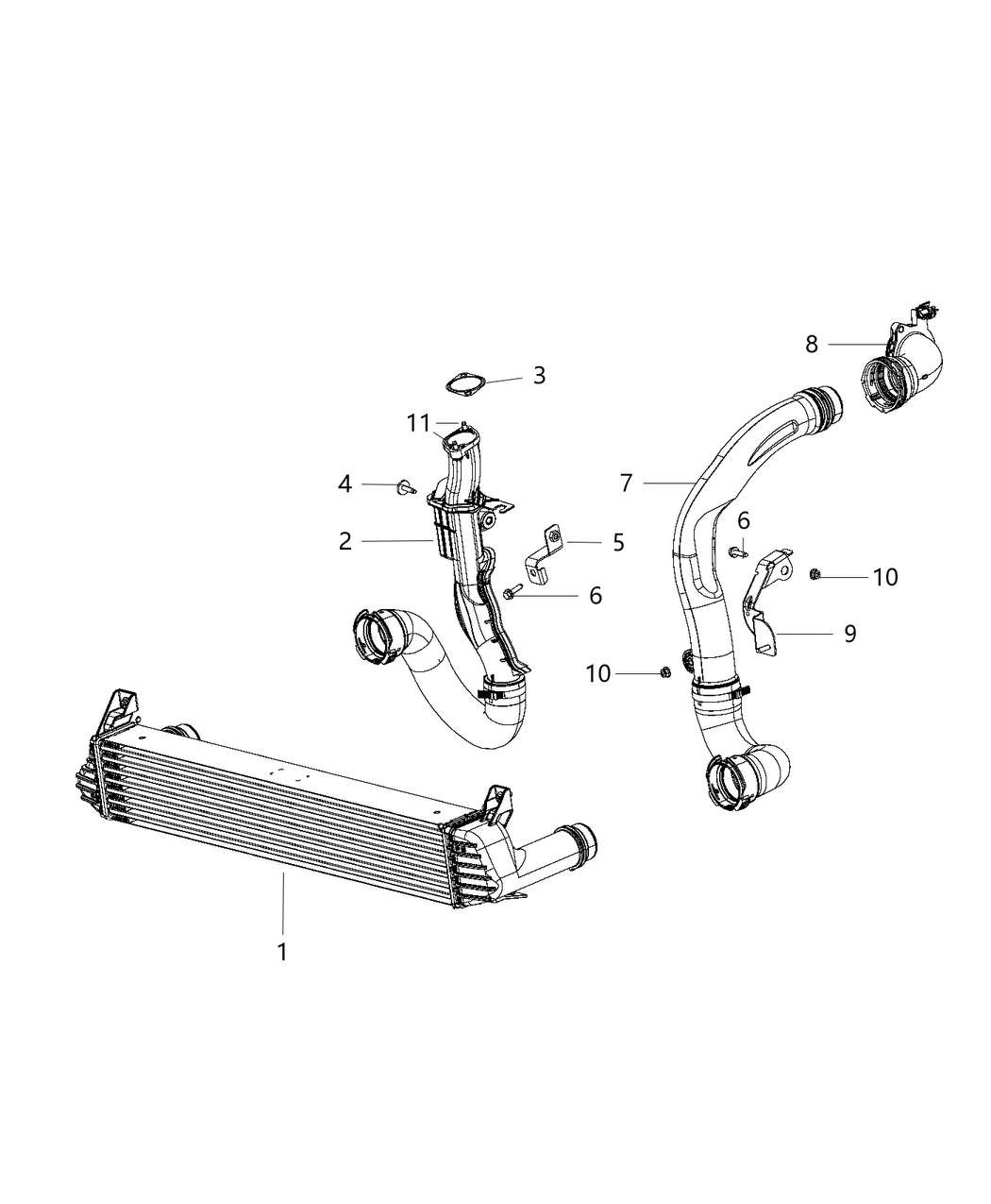 Mopar 68295850AA Gasket Charge Air Cooler Hose